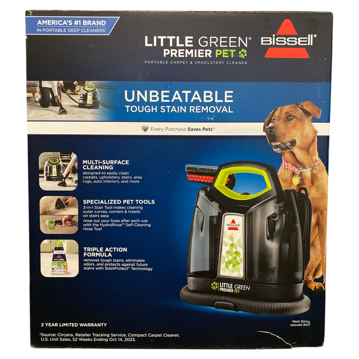 BISSELL Little Green Premier Pet Portable Deep Cleaner, 3500