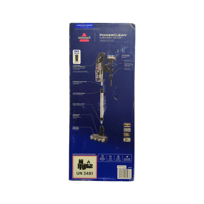 Bissell PowerClean FurFinder Deluxe Cordless Stick Vacuum with Extra Battery
