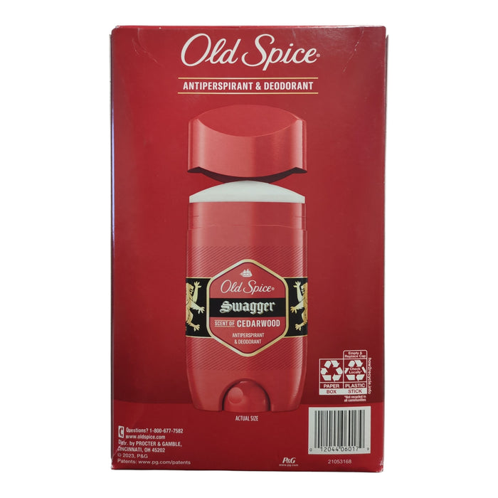 Old Spice Swagger Antiperspirant & Deodorant for Men, Cedarwood, 2.6oz, 5pk
