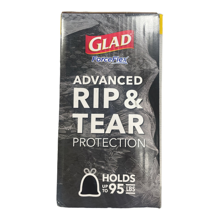 Glad ForceFlex Advanced X-Large 33 Gallon Drawstring Trash Bags, 90 Ct