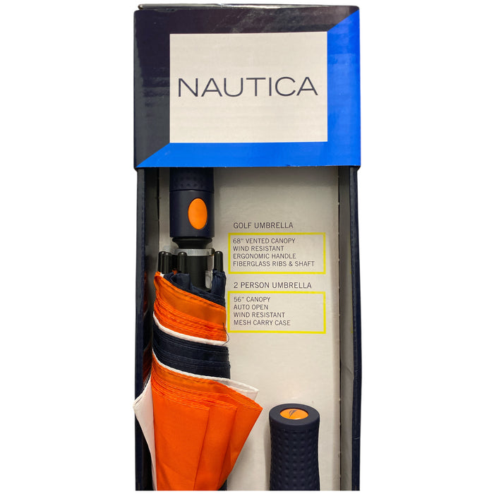 Nautica Home Vented Golf & 2 Person Umbrella Set, 2 Piece