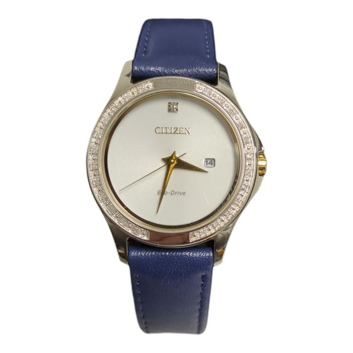 Citizen Ladies Eco-Drive Silver-Tone Dress Classic Watch 32mm, EW2644-02A