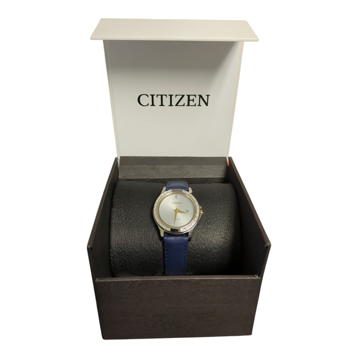 Citizen Ladies Eco-Drive Silver-Tone Dress Classic Watch 32mm, EW2644-02A