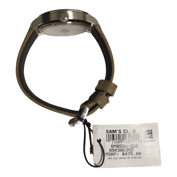 Citizen Eco-Drive Weekender Analogue Green Nylon Watch, 42mm