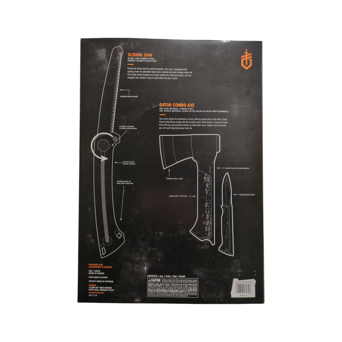 Gerber Gear 3-in-1 Axe, Knife, and Saw Combo Set