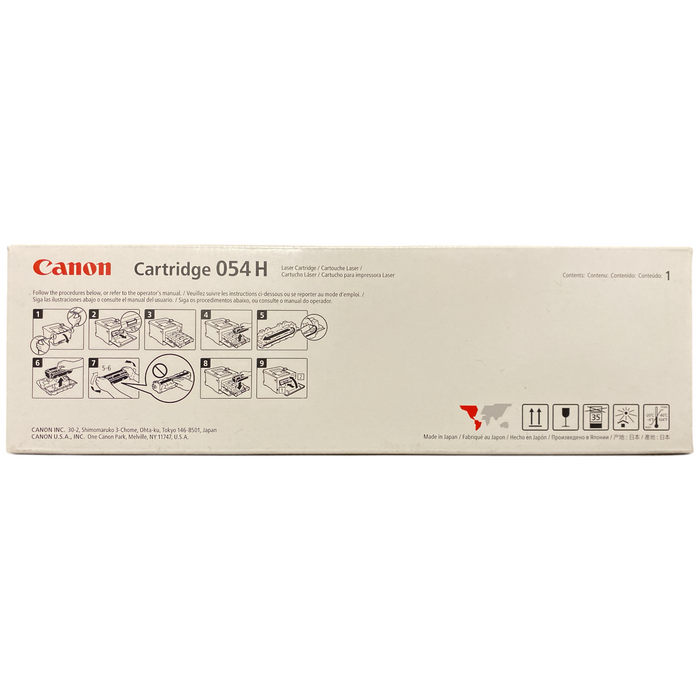 Canon Genuine 054 H High Yield Toner Cartridge, Magenta, 3026C001