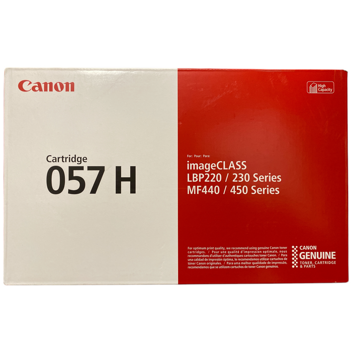 Canon Genuine 057 H High Yield Toner Cartridge, Black, 3010C001
