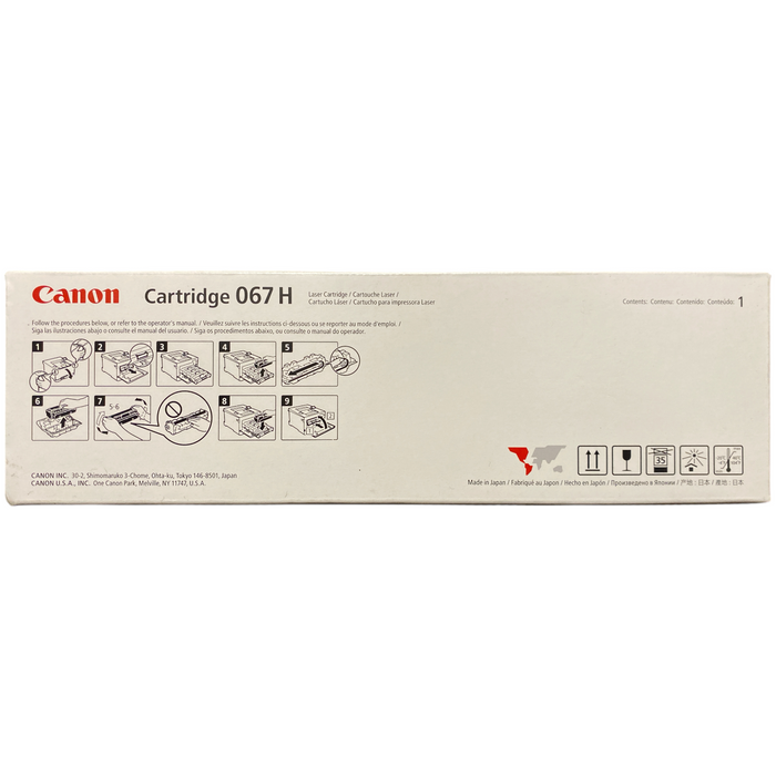 Canon Genuine 067 H High Yield Toner Cartridge, Yellow, 5103C001