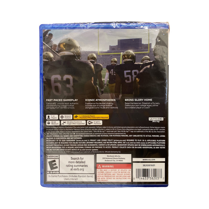 EA Sports College Football 25, PlayStation 5