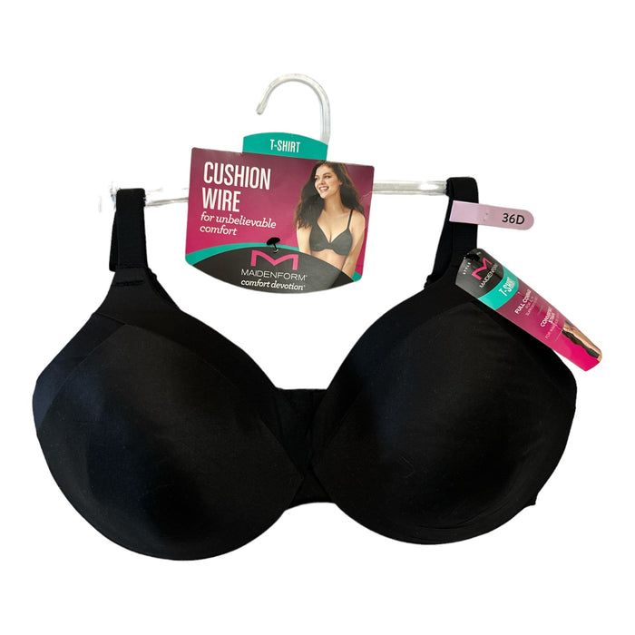 Maidenform Women's Comfort Cushion Wire Convertible Straps Full Coverage Bra