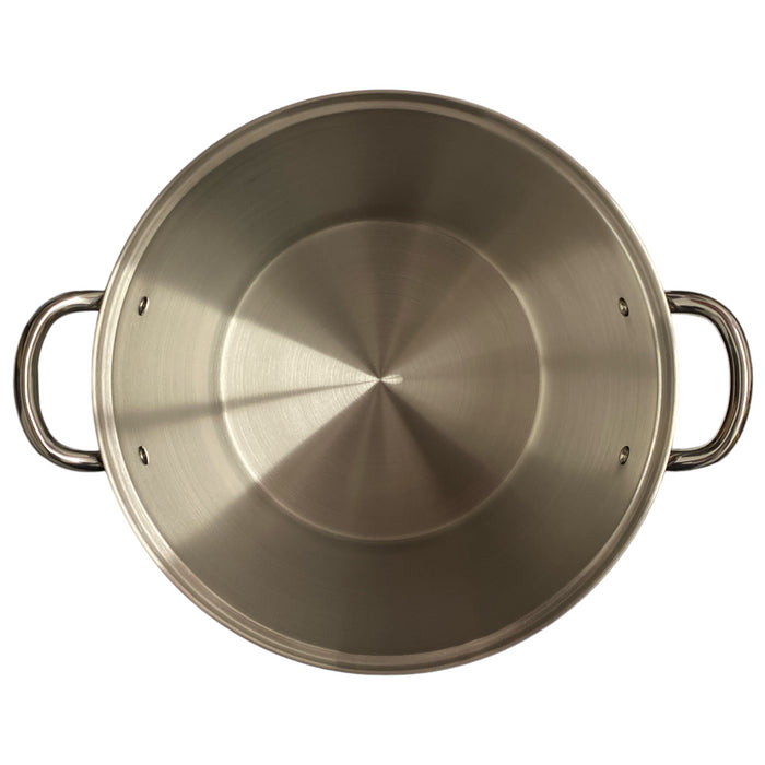 Tramontina 24-Quart Covered Polished Stainless Steel, Tri-Ply Base Stock Pot