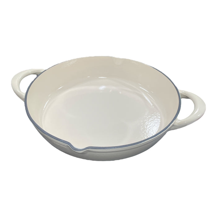 Tramontina 12" Enameled Cast Iron Casserole Dish With Lid & Handles