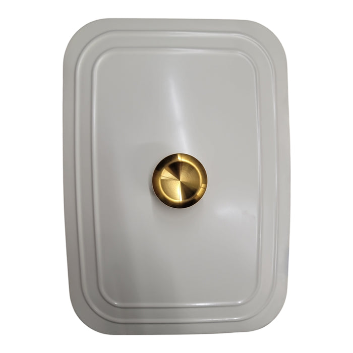 Tramontina Ceramic Covered Bakeware with Stainless Steel Knob, 13.6" x 9.6"