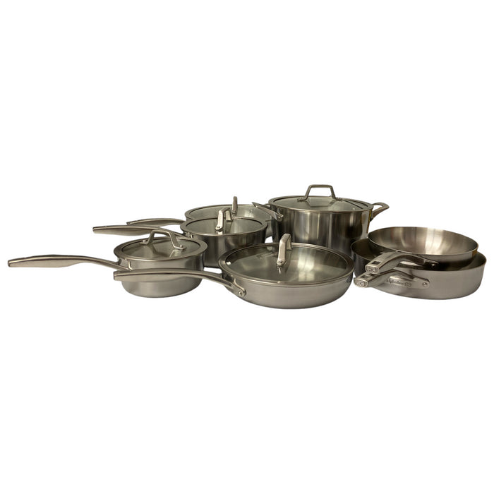 Calphalon Premier 12-Piece Triply Stainless Steel Cookware Set