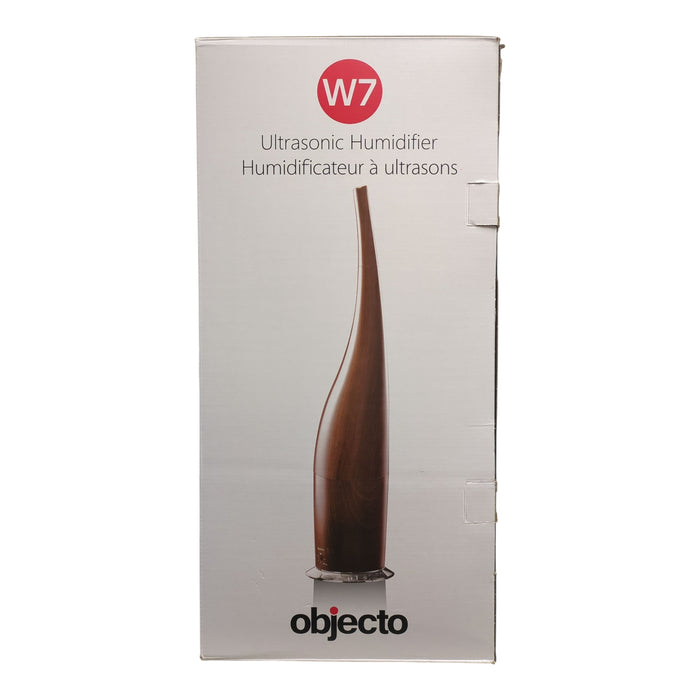 Objecto W7 Ultrasonic Humidifier with Essential Oil Insert, Dark Wood Grain