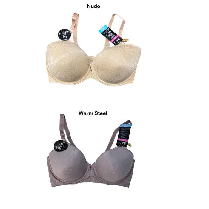 Bali Cool Comfort Revolution Women's Front Closure Back Smoothing Full Coverage Underwire Bra