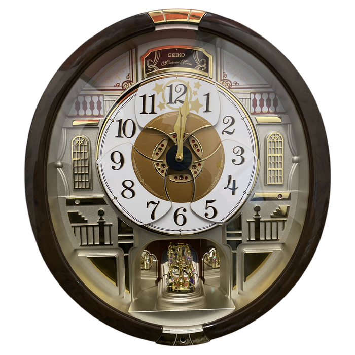 Seiko Melodies in Motion Wall Clock, Golden Balconies, For Parts