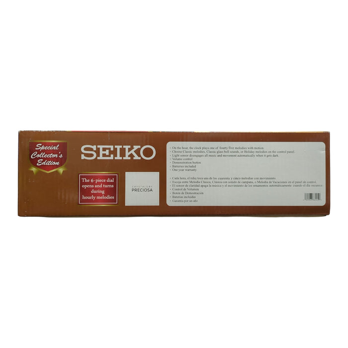 Seiko Melodies In Motion 2025 Wall Clock with Quartz Crystal Movement