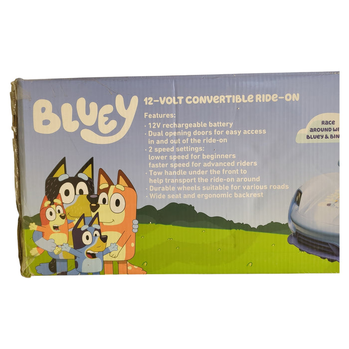 Sakar Kids Licensed 12-Volt Battery Powered Convertible Ride-on, Bluey