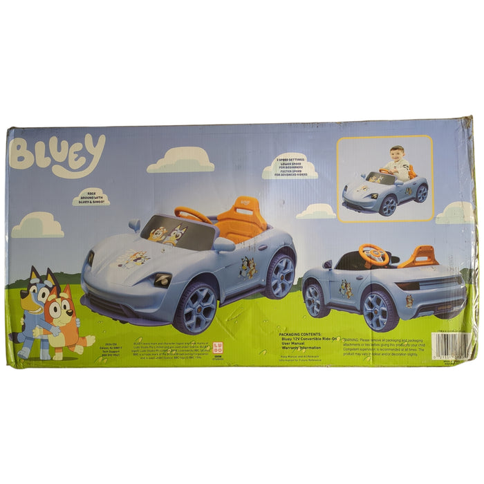 Sakar Kids Licensed 12-Volt Battery Powered Convertible Ride-on, Bluey