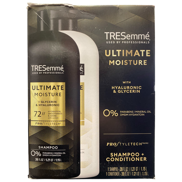 TRESemme Ultimate Moisture Shampoo and Conditioner, 39 floz, 2pk