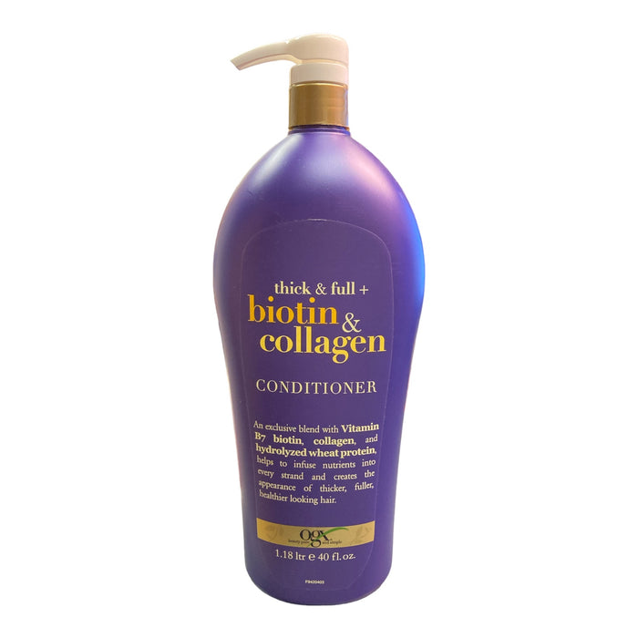 OGX Thick & Full Biotin & Collagen Hair Conditioner, 40 floz