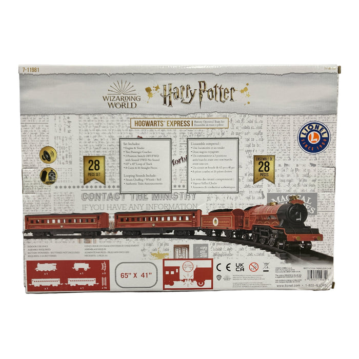Lionel Harry Potter Battery Train Set, 28 Piece Set, Holiday Version, 7-11981