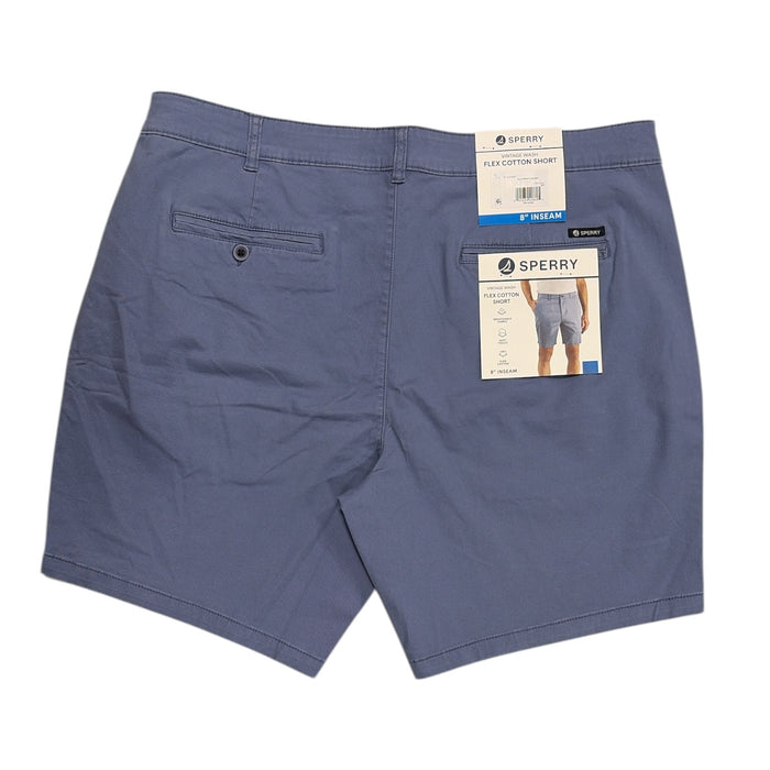 Sperry Men's Regular Fit Flex Cotton Vintage Washed Flat-Front Shorts