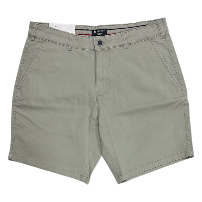 Sperry Men's Regular Fit Flex Cotton Vintage Washed Flat-Front Shorts