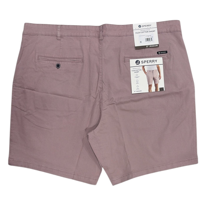 Sperry Men's Regular Fit Flex Cotton Vintage Washed Flat-Front Shorts