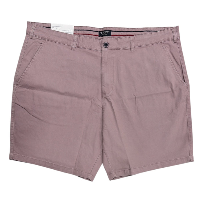 Sperry Men's Regular Fit Flex Cotton Vintage Washed Flat-Front Shorts