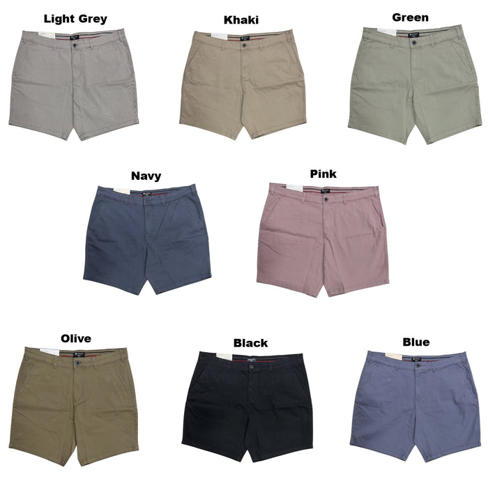 Sperry Men's Regular Fit Flex Cotton Vintage Washed Flat-Front Shorts