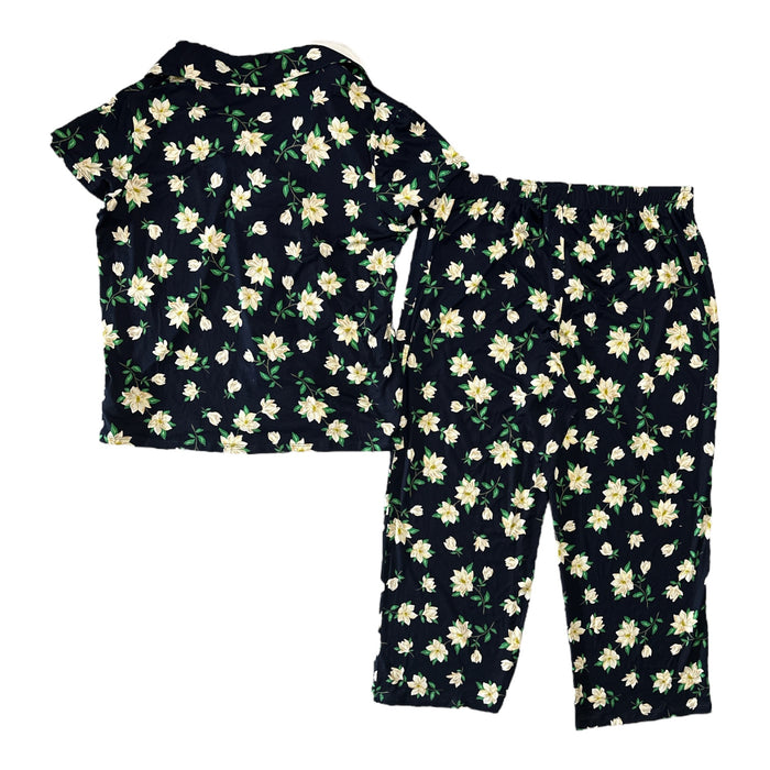 DJ Draper James 2-Piece Short Sleeve Button-Down Top & Pant Pajama Set