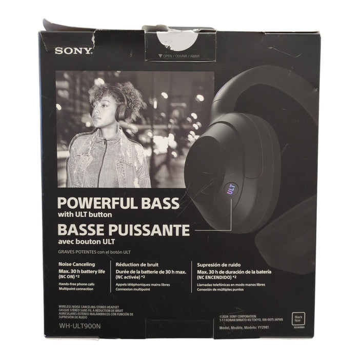 Sony ULT Wear Wireless Noise Canceling Headphones, Black
