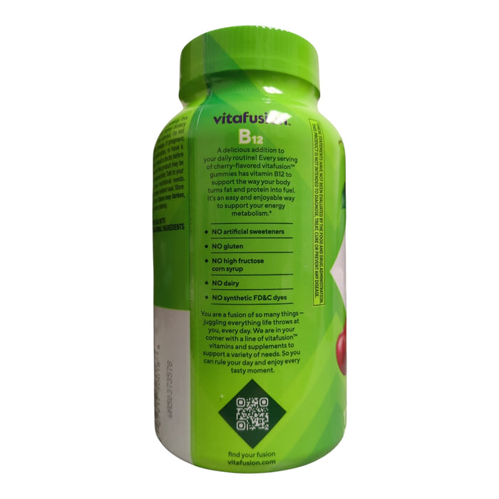 Vitafusion Extra Strength B12 Gummy Vitamins, Cherry Flavored 170 ct