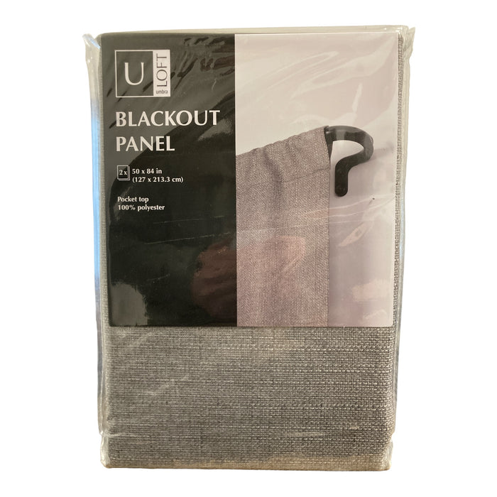 ULoft Blackout Panel 100% Polyester, 50"x84", Set of 2