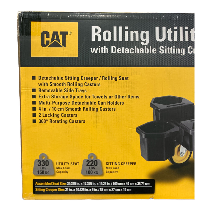 CAT Rolling Utility Seat with Detachable Sitting Creeper