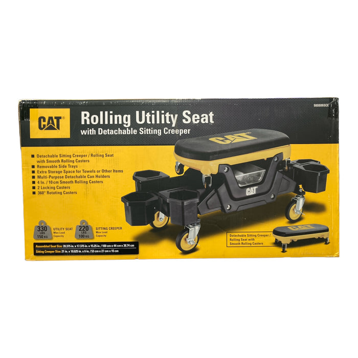 CAT Rolling Utility Seat with Detachable Sitting Creeper