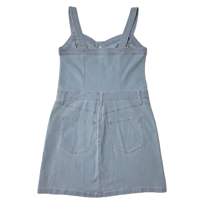 Jessica Simpson Ladies Front Button Zipper Fly Closure Wanda Sleeveless Dress
