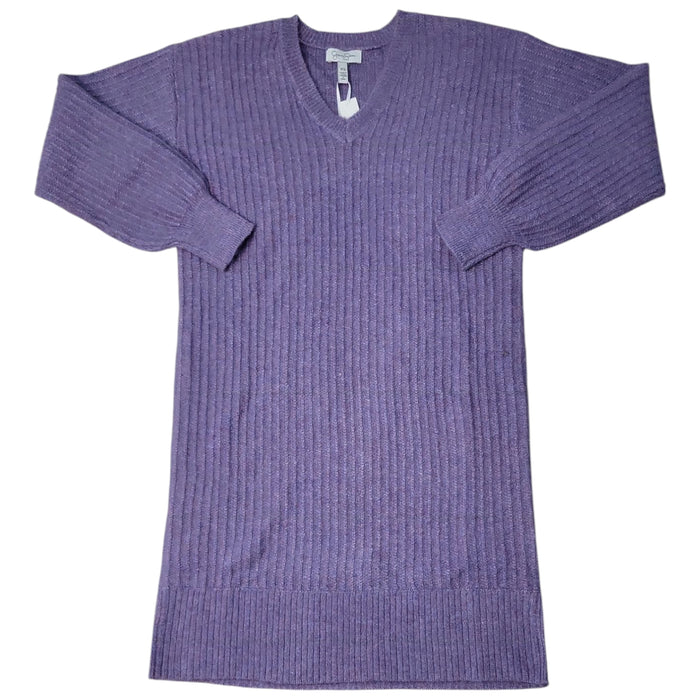 Jessica Simpson Women's Relaxed Fit V-Neck Mid Length Sweater Dress