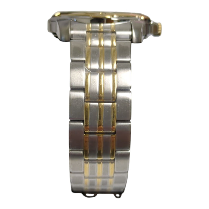 Seiko Men's Essential Stainless Steel Bracelet Watch, Grey Dial/Two Tone Band