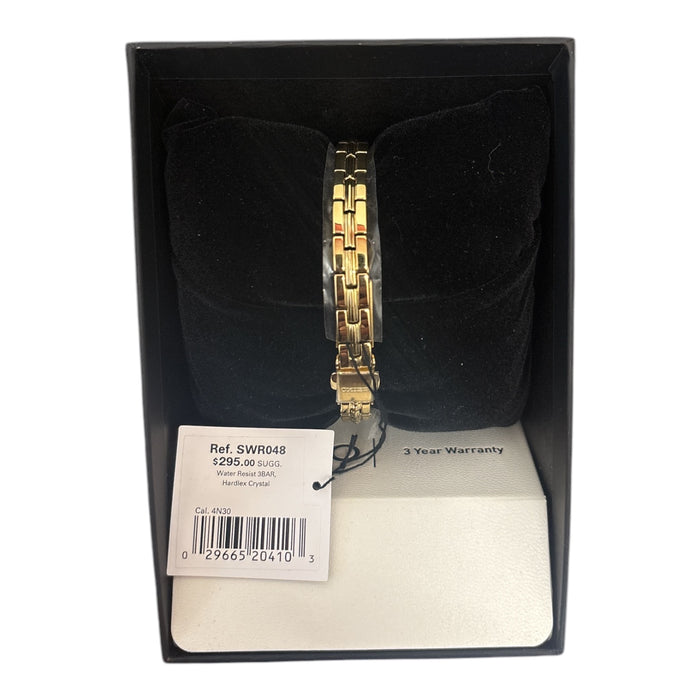 Seiko Essentials Collection SWR048 Yellow Gold Tone SS 29mm Women's Watch
