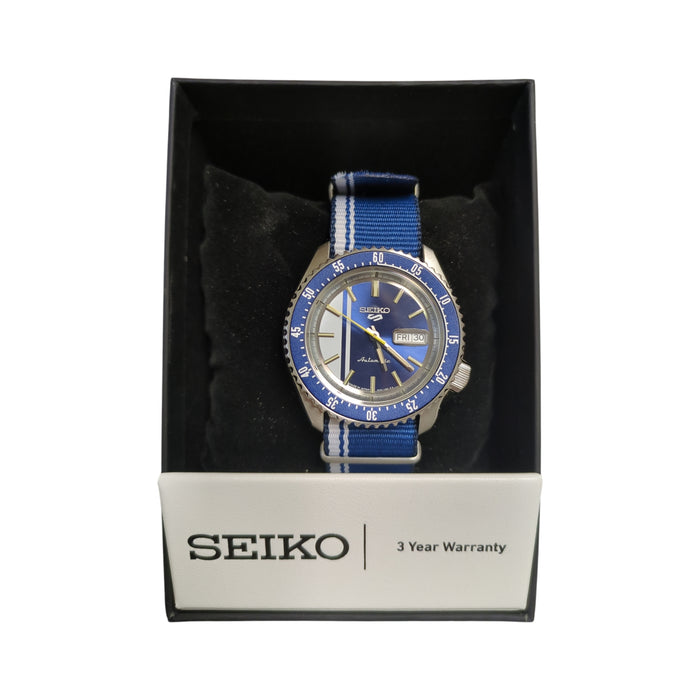 Seiko 5 Sports US Special Edition Automatic Dive Watch with Blue Dial, SRPK69