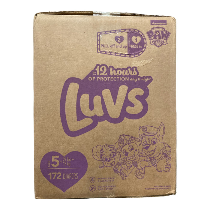 Luvs Pro Level Leak Protection Diapers, Size 5 (27+ LBS), 172ct