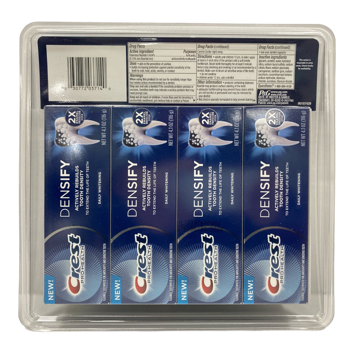 Crest Pro-Health Densify Daily Whitening Fluoride Toothpaste 4.1 Ounce (4 Pack)