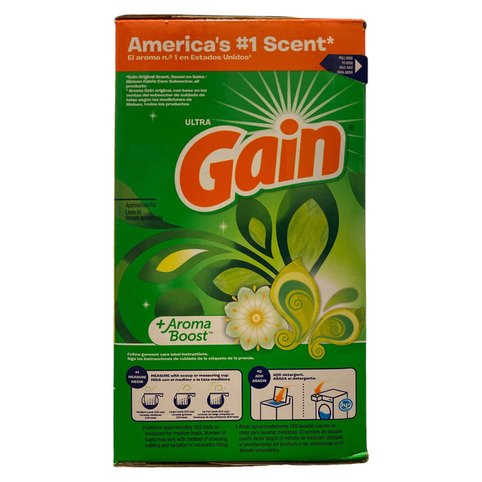 Gain Ultra Powder Laundry Detergent, Original 188 oz., 183 loads