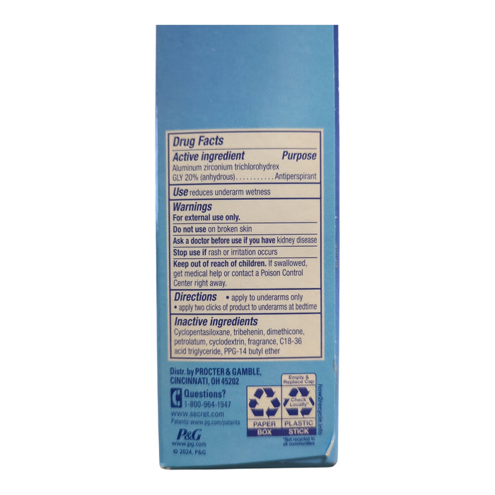 Secret Clinical Soft Solid Antiperspirant/Deodorant, Light & Fresh, 1.6 oz, 3ct