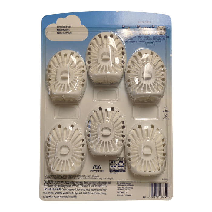 Febreze Small Spaces Air Freshener, Mountain/Light Lavender/Downy Calm, 6 Pack