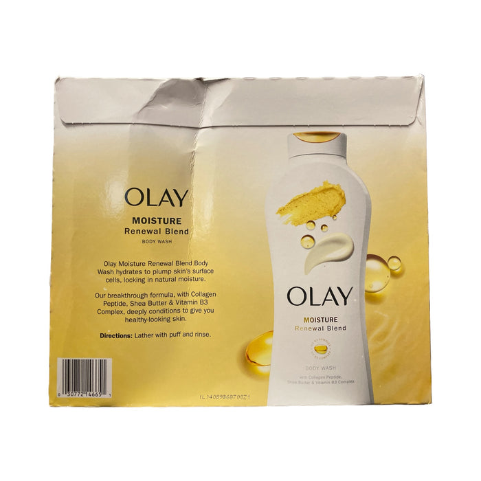 Olay Moisture Renewal Blend Collagen Peptide Body Wash, 23.6 floz., 3pk