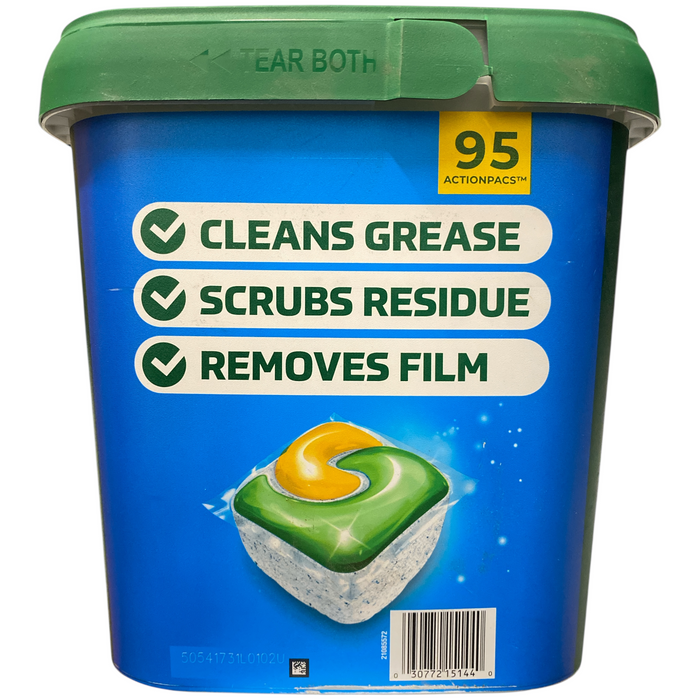 Cascade Total Clean ActionPacs, Dishwasher Detergent Pods, Fresh Scent, 95Ct